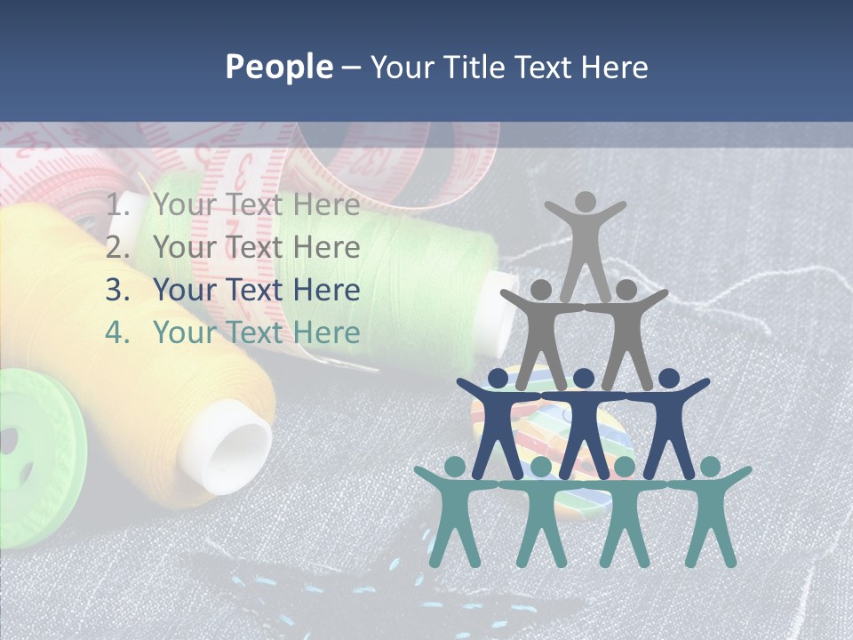 Heart Cloth Black PowerPoint Template