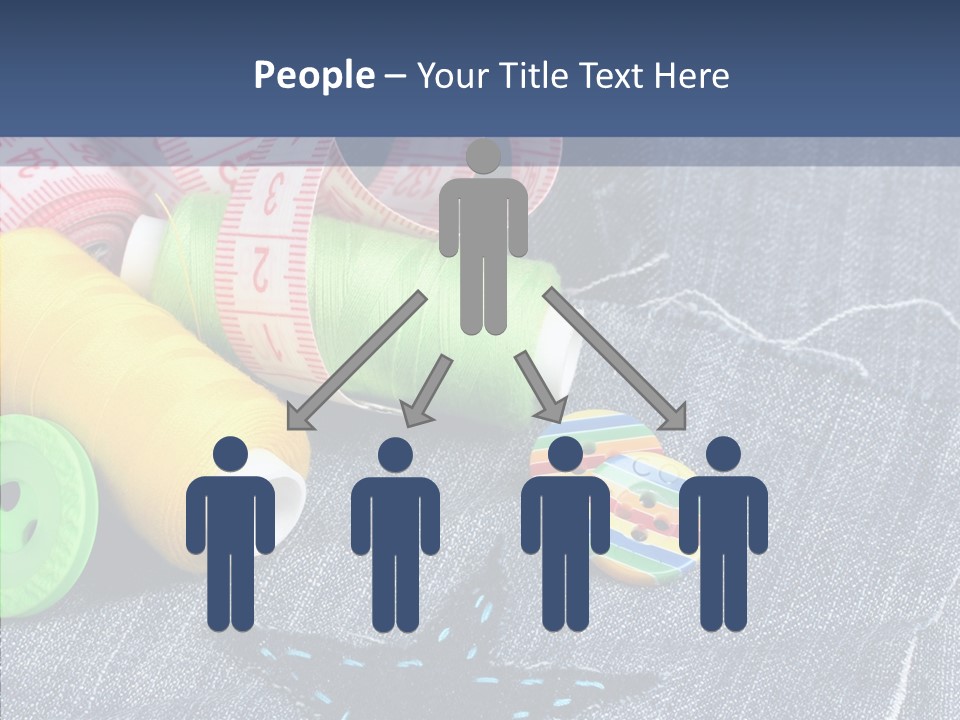 Heart Cloth Black PowerPoint Template