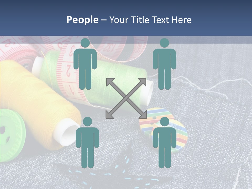 Heart Cloth Black PowerPoint Template