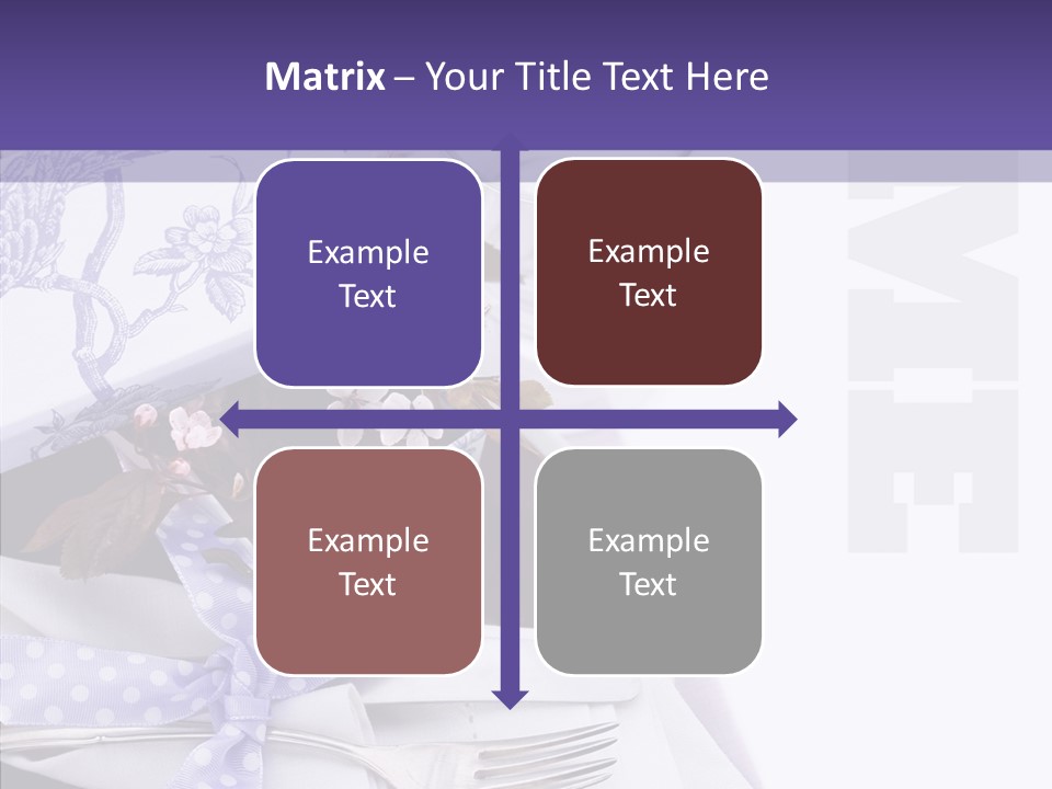 Maroon Dinner Copy Space PowerPoint Template