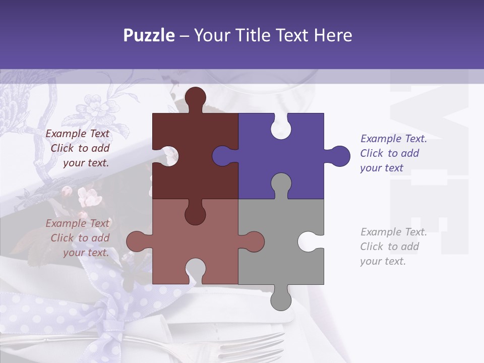 Maroon Dinner Copy Space PowerPoint Template