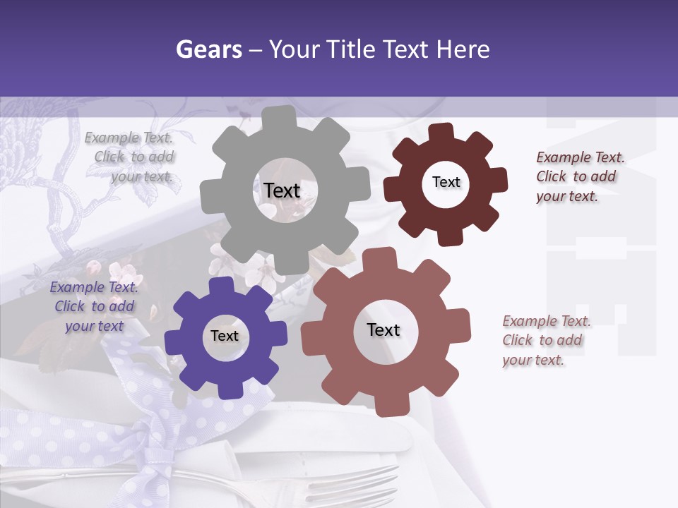 Maroon Dinner Copy Space PowerPoint Template