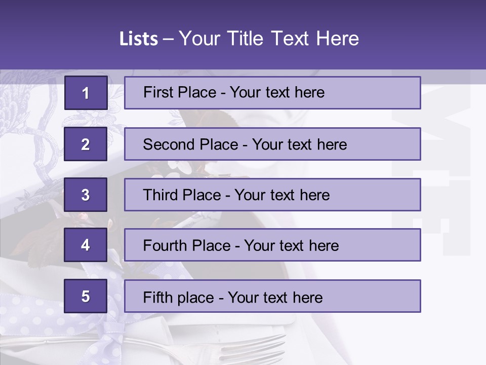 Maroon Dinner Copy Space PowerPoint Template