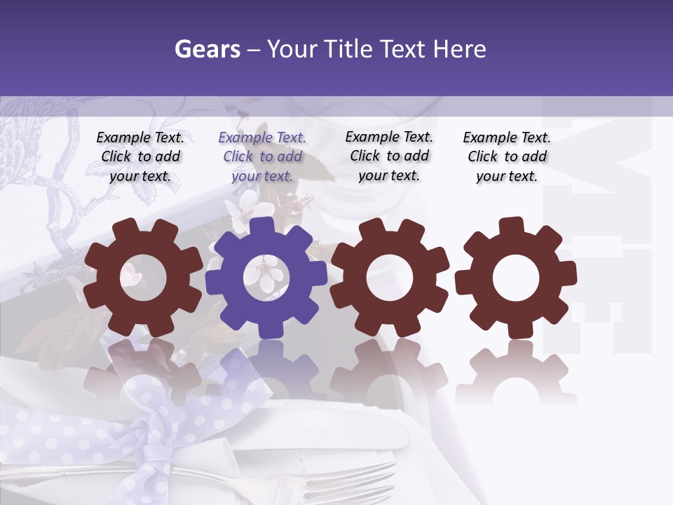 Maroon Dinner Copy Space PowerPoint Template