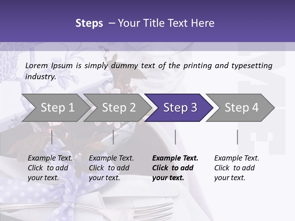 Maroon Dinner Copy Space PowerPoint Template