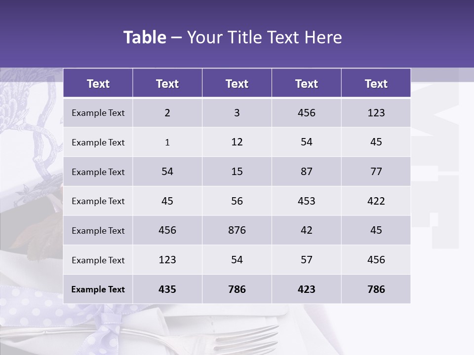 Maroon Dinner Copy Space PowerPoint Template