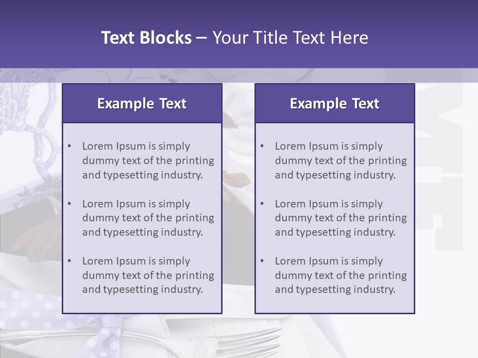Maroon Dinner Copy Space PowerPoint Template