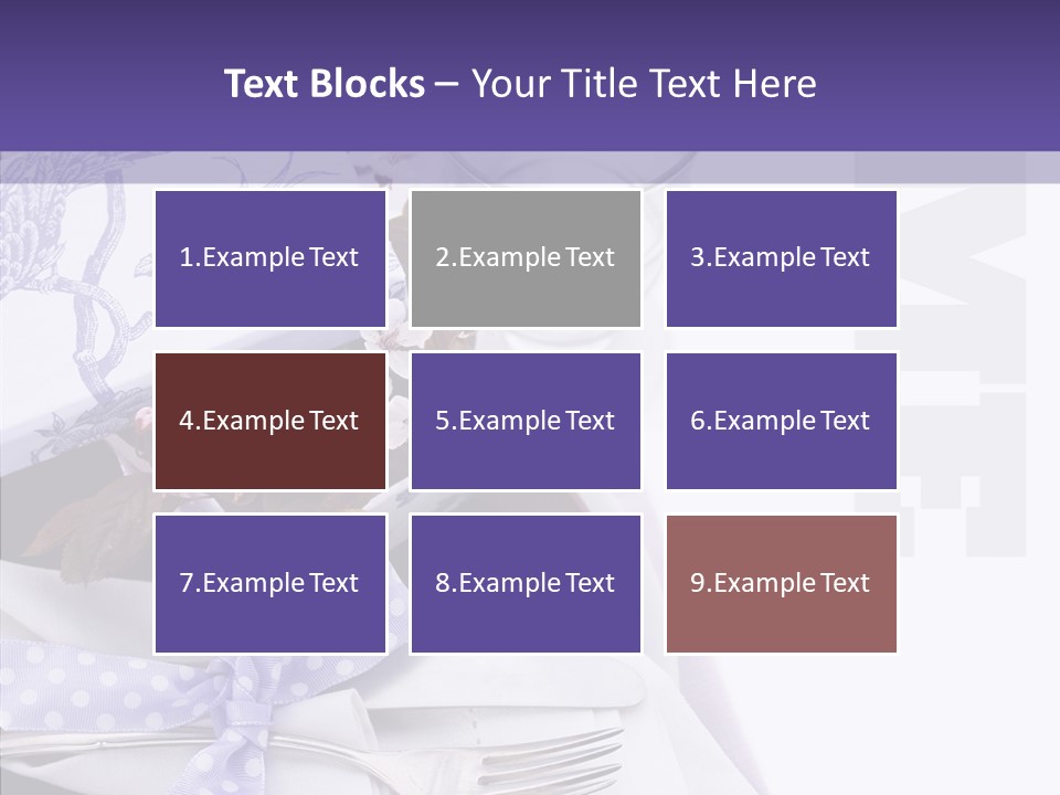 Maroon Dinner Copy Space PowerPoint Template