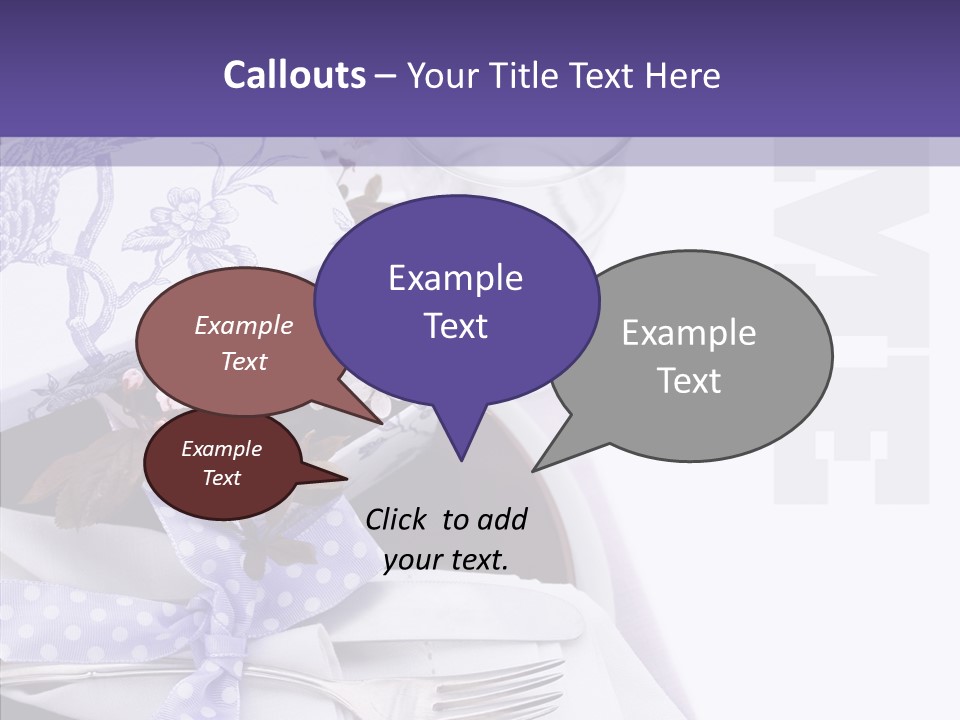 Maroon Dinner Copy Space PowerPoint Template