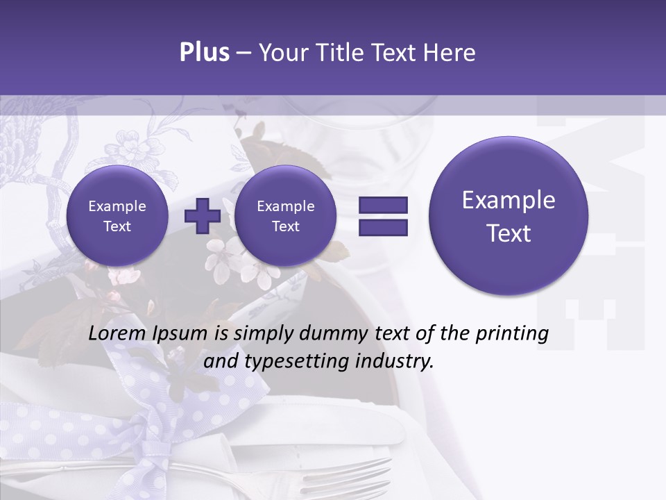 Maroon Dinner Copy Space PowerPoint Template