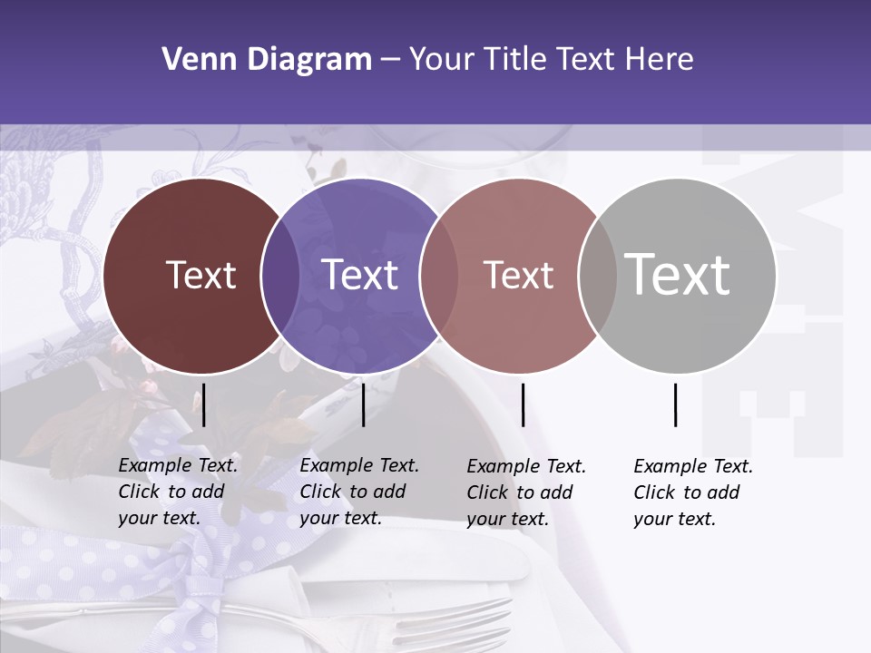 Maroon Dinner Copy Space PowerPoint Template