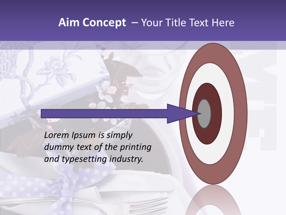 Maroon Dinner Copy Space PowerPoint Template