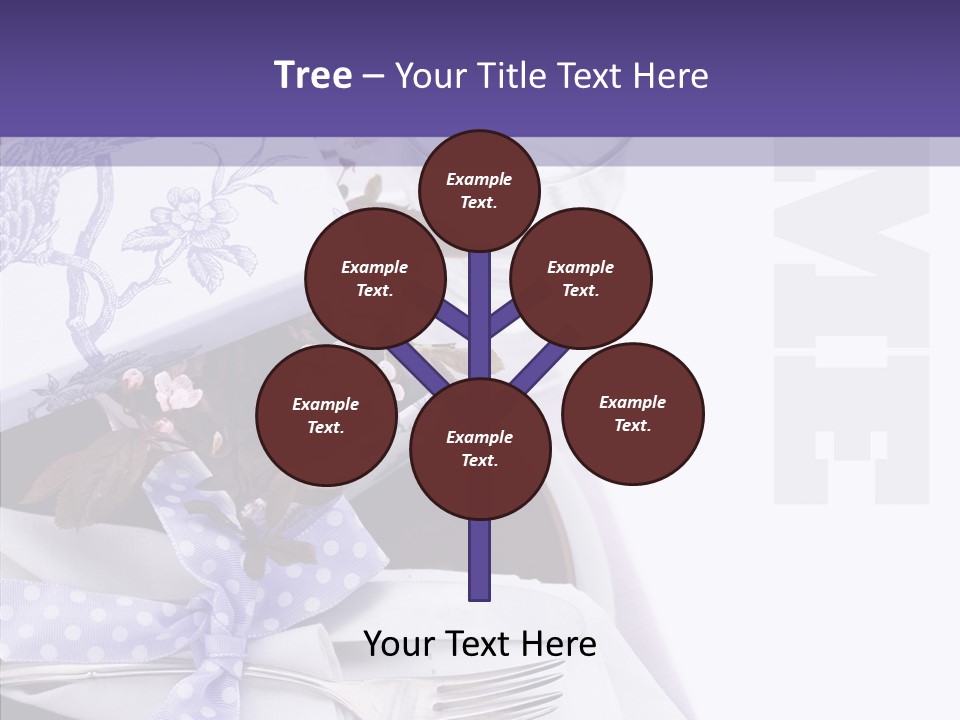 Maroon Dinner Copy Space PowerPoint Template