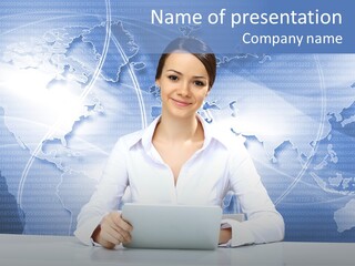 Presenter Expressing Reporter PowerPoint Template