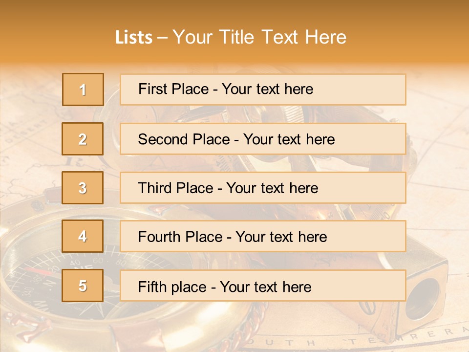 Old Navigation Devices PowerPoint Template