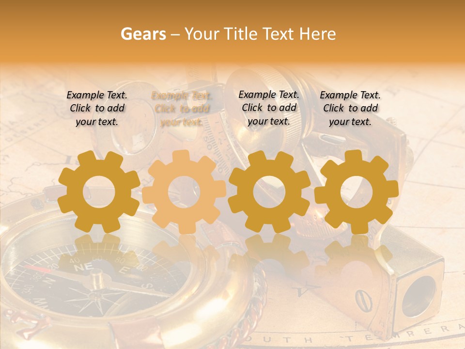 Old Navigation Devices PowerPoint Template