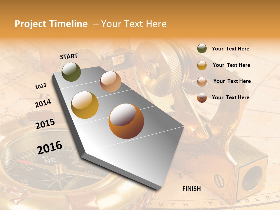 Old Navigation Devices PowerPoint Template