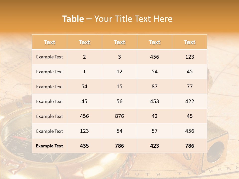 Old Navigation Devices PowerPoint Template
