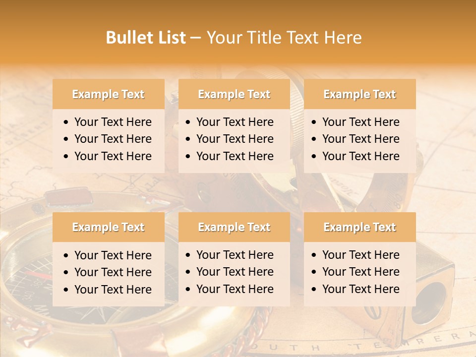 Old Navigation Devices PowerPoint Template
