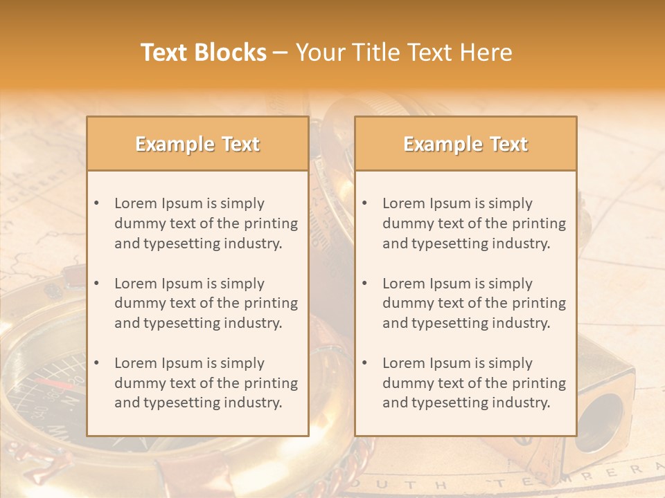Old Navigation Devices PowerPoint Template