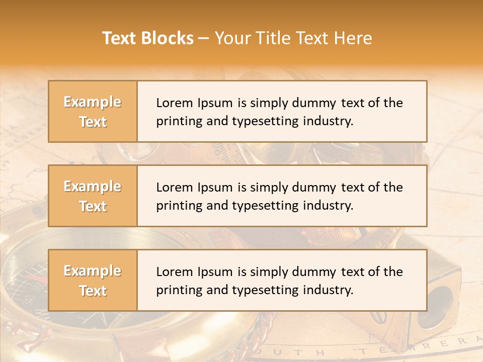 Old Navigation Devices PowerPoint Template