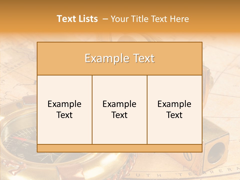 Old Navigation Devices PowerPoint Template