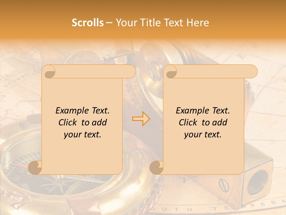 Old Navigation Devices PowerPoint Template
