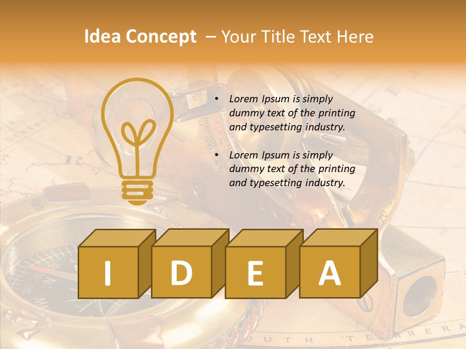 Old Navigation Devices PowerPoint Template