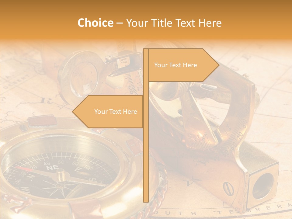 Old Navigation Devices PowerPoint Template