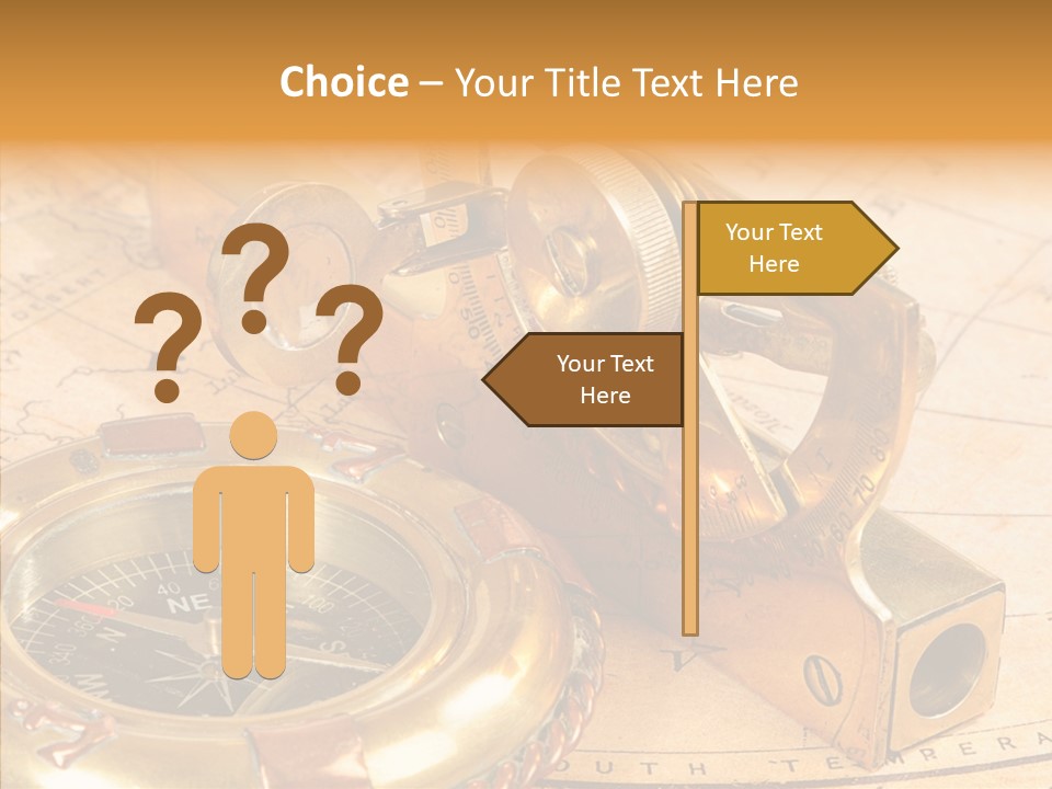 Old Navigation Devices PowerPoint Template