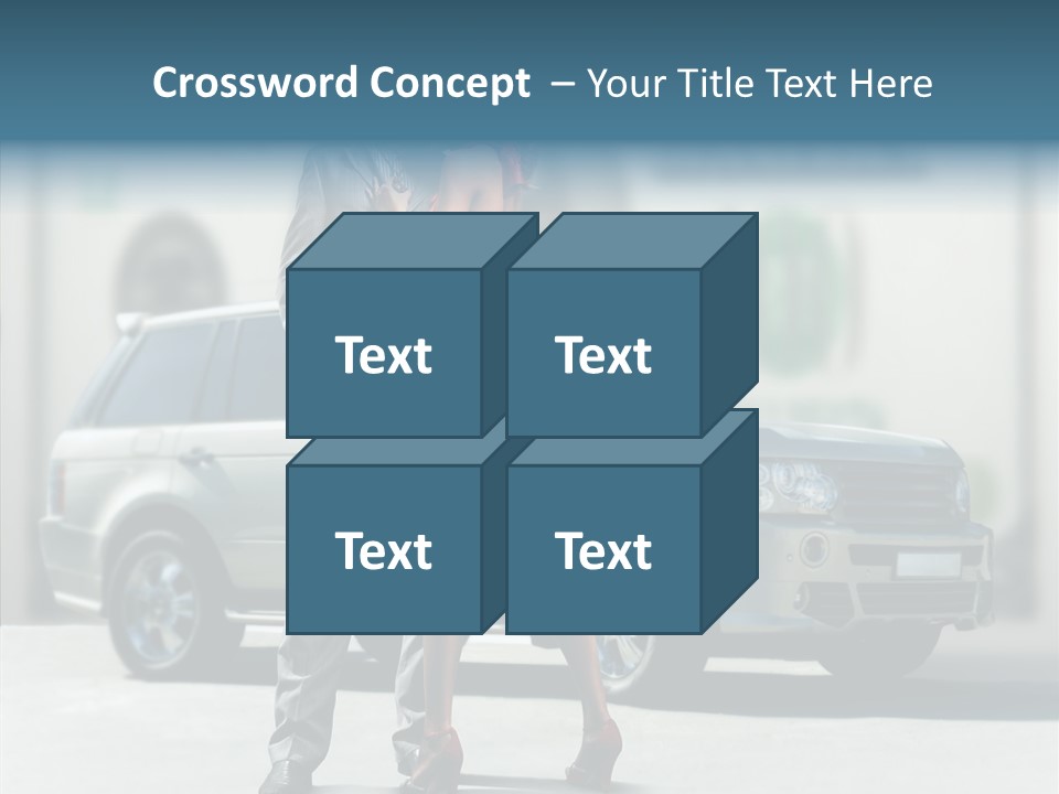 Couple And Car PowerPoint Template