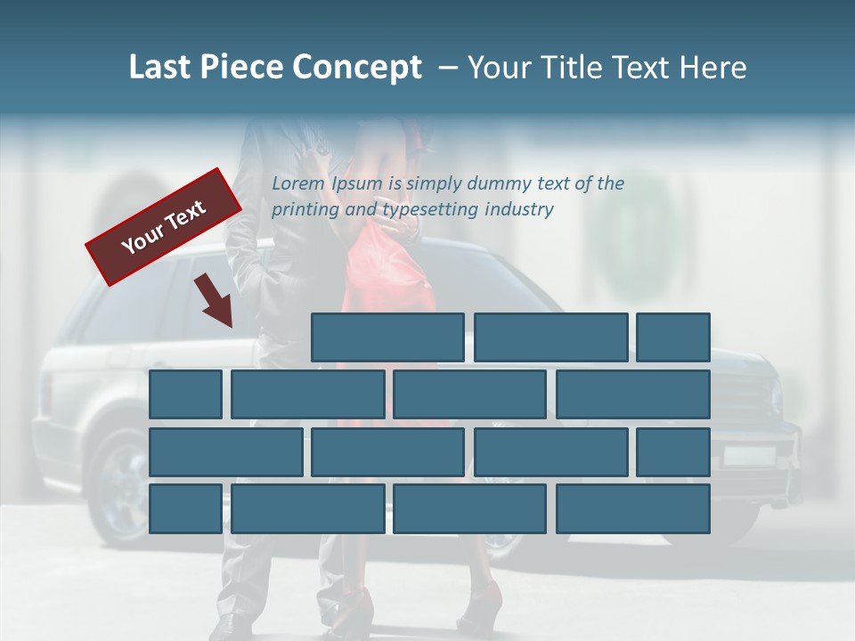 Couple And Car PowerPoint Template