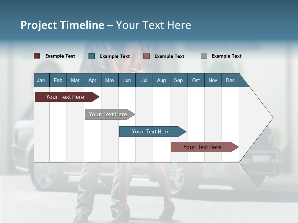 Couple And Car PowerPoint Template