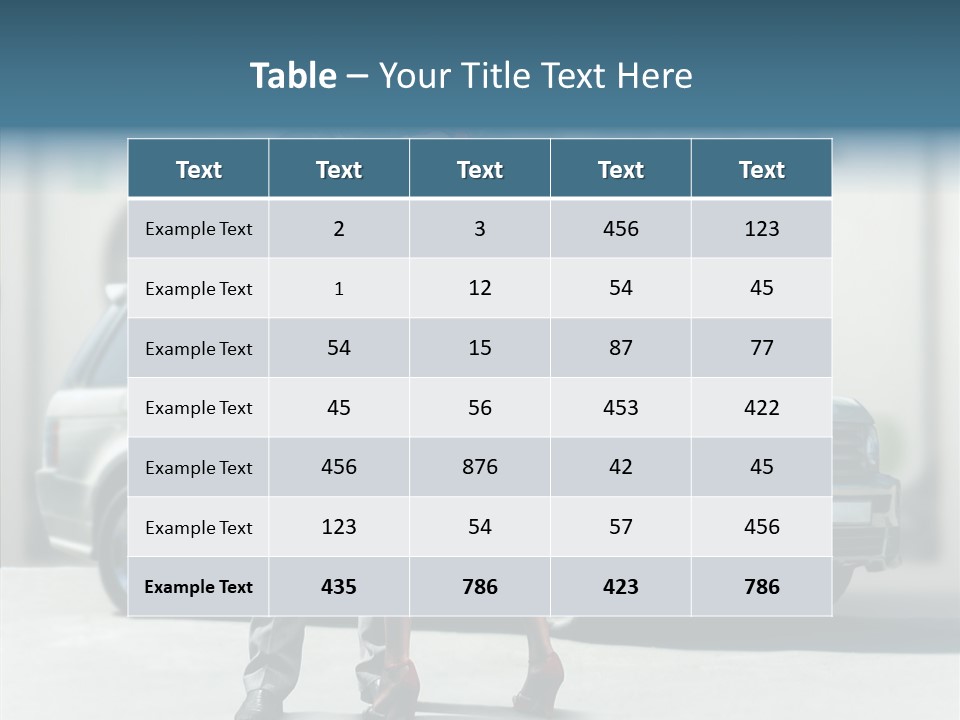 Couple And Car PowerPoint Template