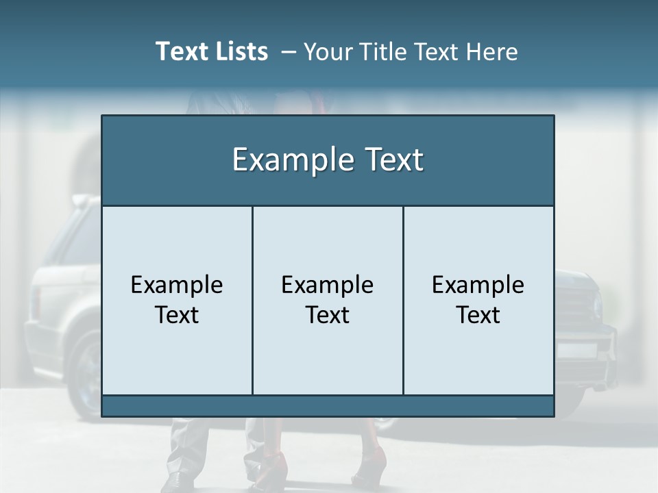 Couple And Car PowerPoint Template