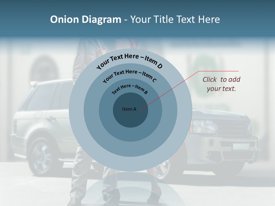 Couple And Car PowerPoint Template