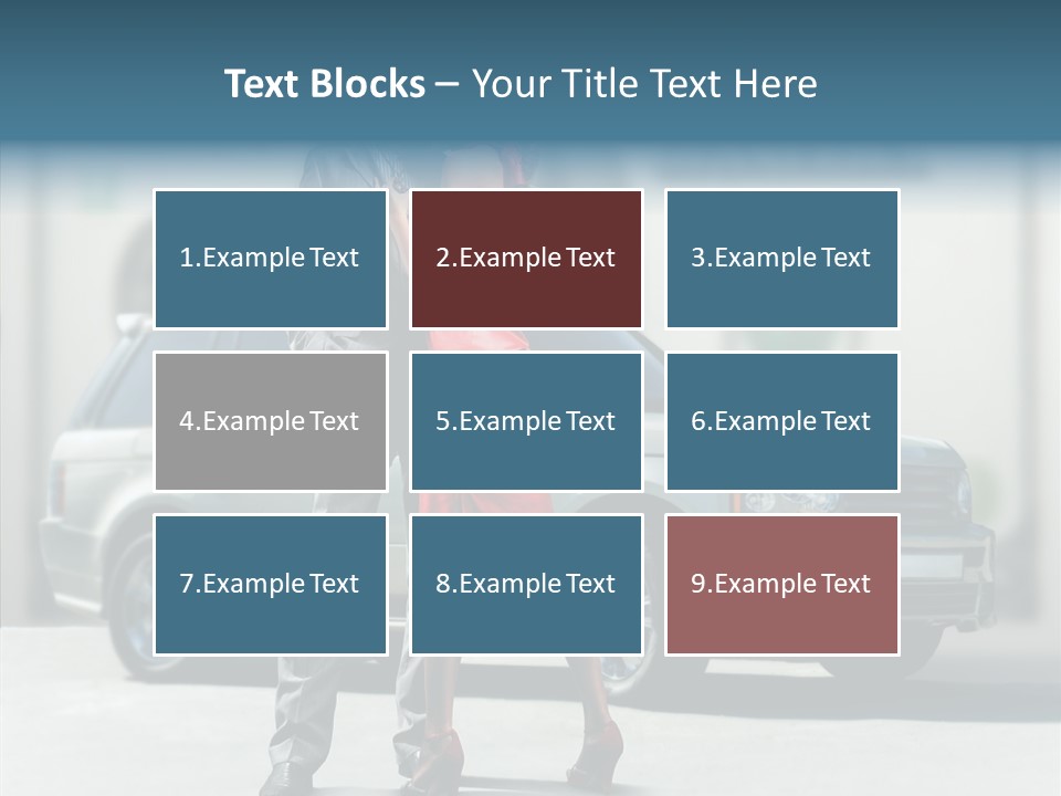 Couple And Car PowerPoint Template