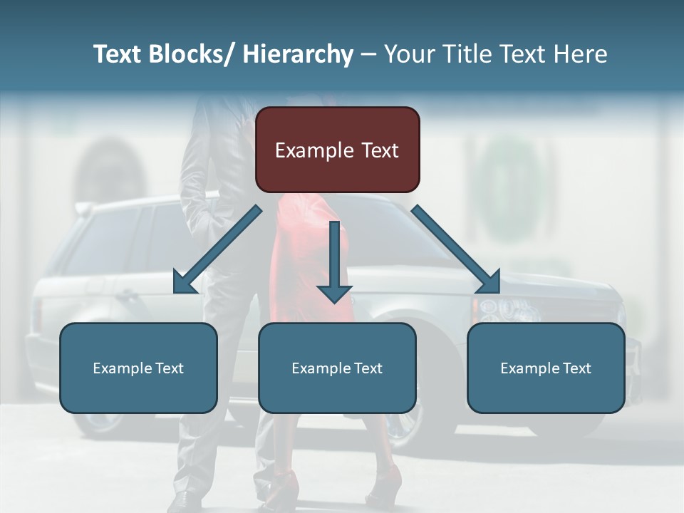 Couple And Car PowerPoint Template
