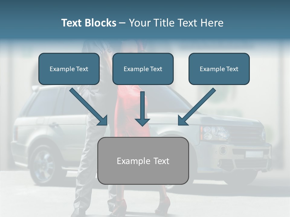 Couple And Car PowerPoint Template