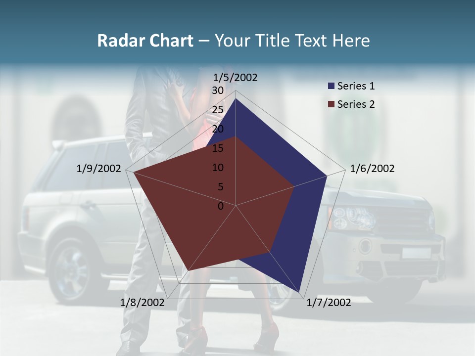 Couple And Car PowerPoint Template