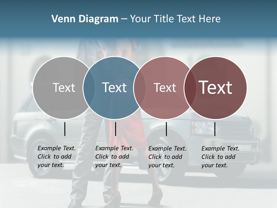 Couple And Car PowerPoint Template