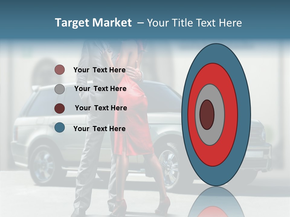 Couple And Car PowerPoint Template