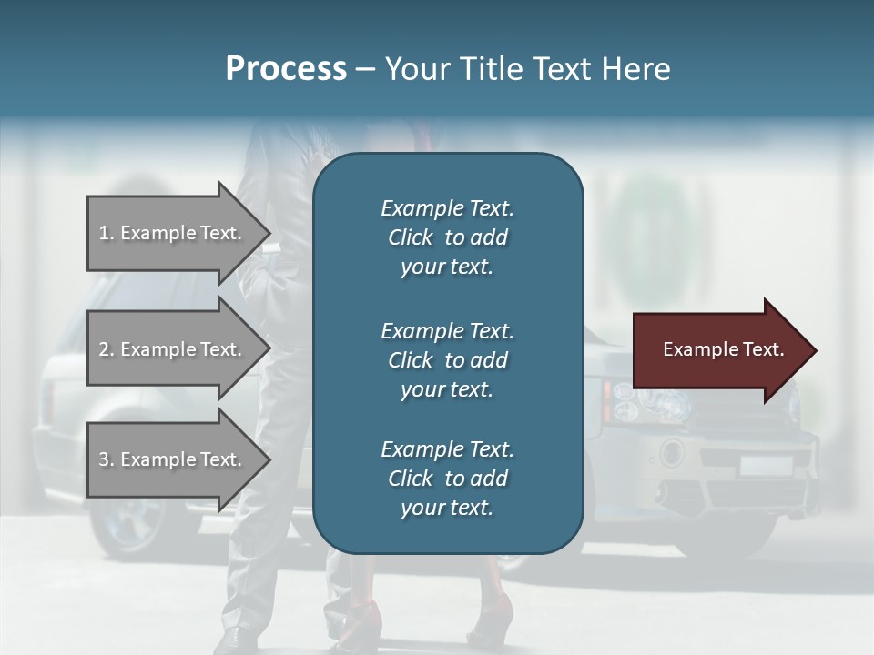 Couple And Car PowerPoint Template