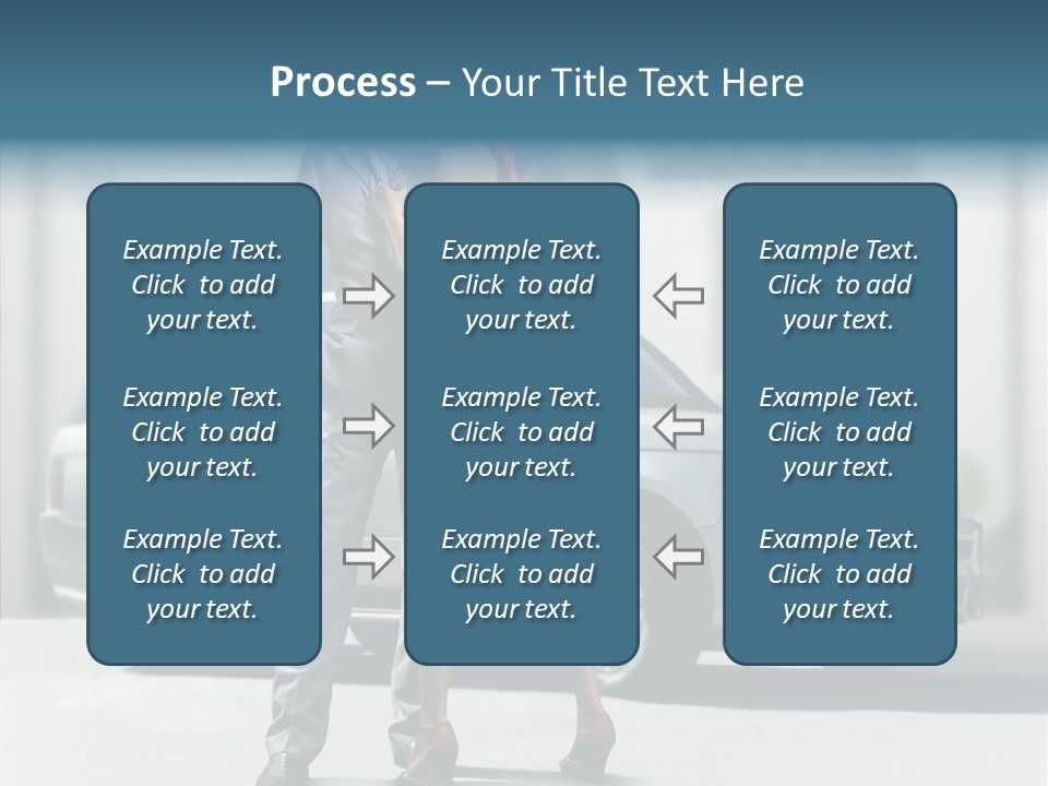Couple And Car PowerPoint Template