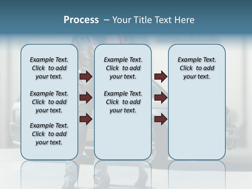 Couple And Car PowerPoint Template
