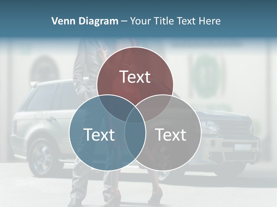Couple And Car PowerPoint Template