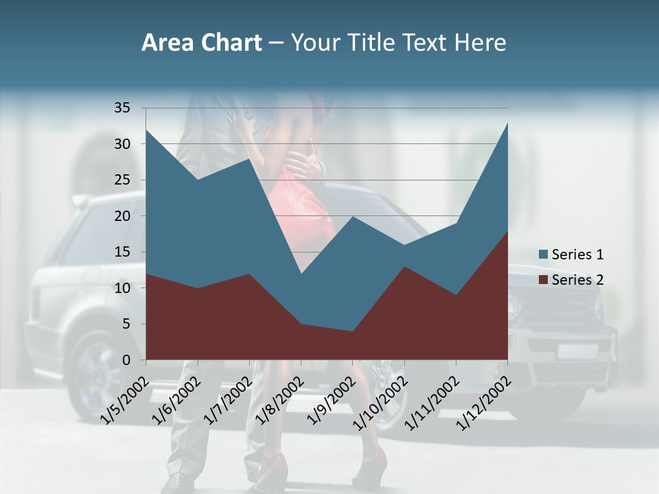 Couple And Car PowerPoint Template
