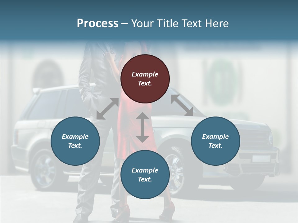 Couple And Car PowerPoint Template