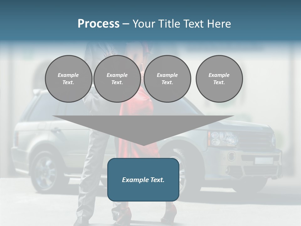 Couple And Car PowerPoint Template