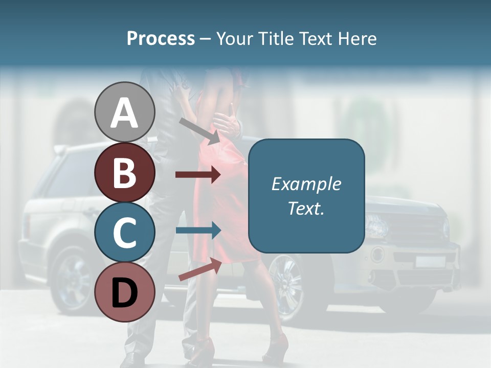 Couple And Car PowerPoint Template
